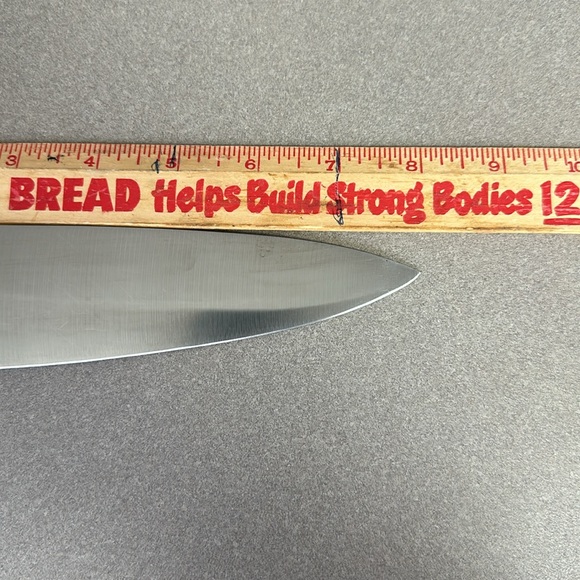 Pioneer Woman 8 in knife with Turquoise handle in good used condition - Picture 10 of 11